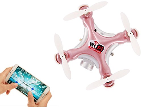 Wifi RC Drone Mini Quadcopter, Dayan Anser CX-10WD Drone with Camera Live Video Mini RC Helicopter 2.4G 4CH 6 Axis Height Hold Easy Fly Steady for Learning (Rose)