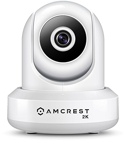 Amcrest UltraHD 2K (3MP/2304TVL) WiFi Video Security IP Camera with Pan/Tilt, Dual Band 5ghz/2.4ghz, Two-Way Audio, 3-Megapixel @ 20FPS, Wide 90° Viewing Angle and Night Vision IP3M-941W (White)