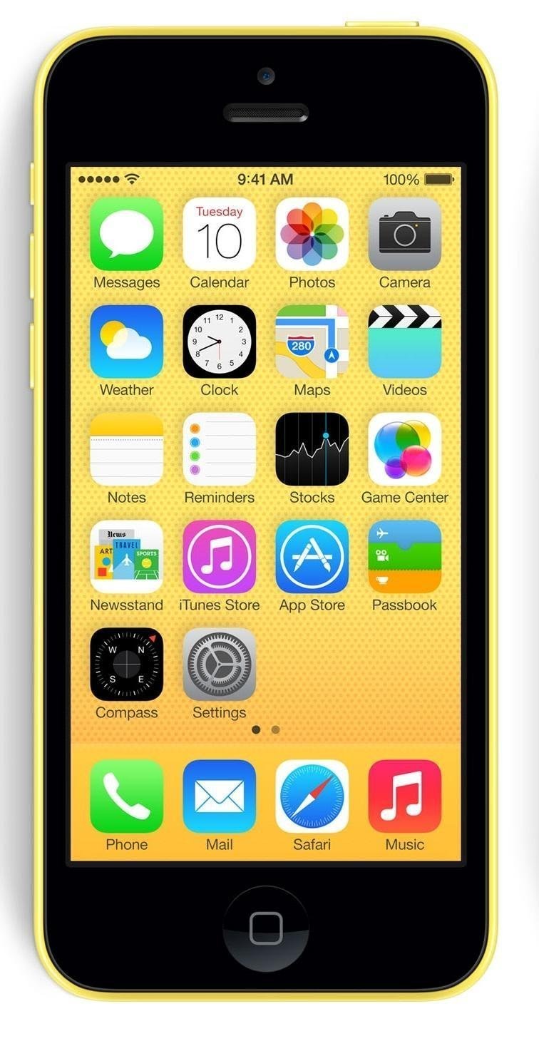 Apple iPhone 5C 8GB Factory Unlocked GSM Cell Phone - Yellow