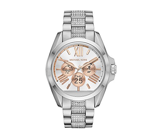 Đồng hồ Michael Kors Access Unisex 45mm Silvertone Bradshaw Chronograph Smart Watch