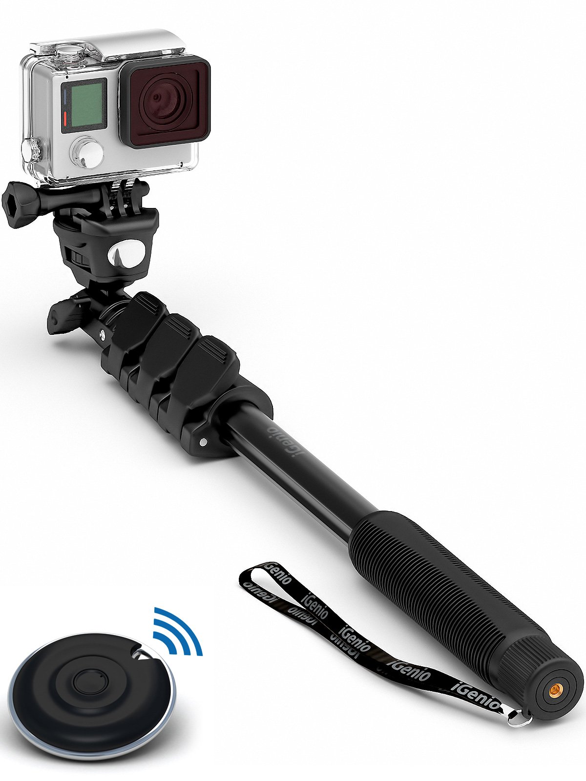 Giá đỡ máy quay và điều khiển Professional 10-In-1 Monopod / Selfie Stick For GoPro Hero, iPhone, Samsung Galaxy, Digital Cameras  (Cellphones Only)