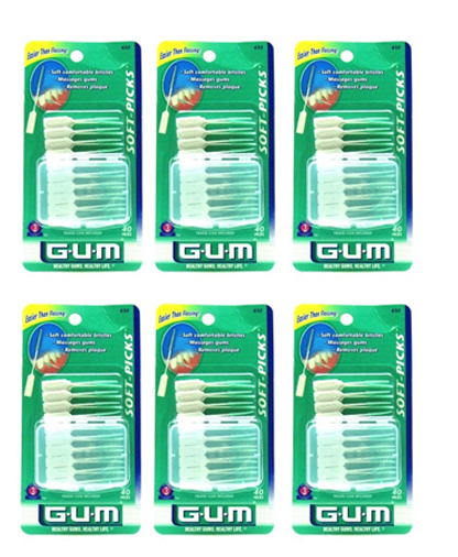 Gum Soft Picks 40 Count (6 Pieces)
