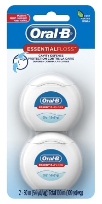 Oral-B 54 Yards Floss Mint Twin Pack (6 Pieces)