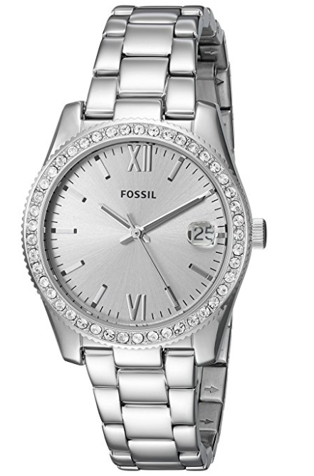Đồng hồ Fossil ES-4317 Scarlette Three-Hand Date Stainless Steel Watch