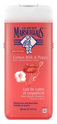 Le Petit Marseillais Shower Creme Cotton Milk/Poppy 21.9oz
