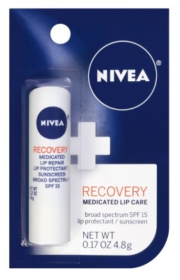 Nivea Recovery Medicated Lip Care Spf#15 0.17oz (6 Pieces)