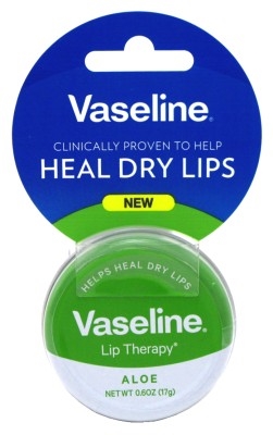 Vaseline Lip Therapy Aloe 0.6oz Tin Hangtag (8 Pieces)