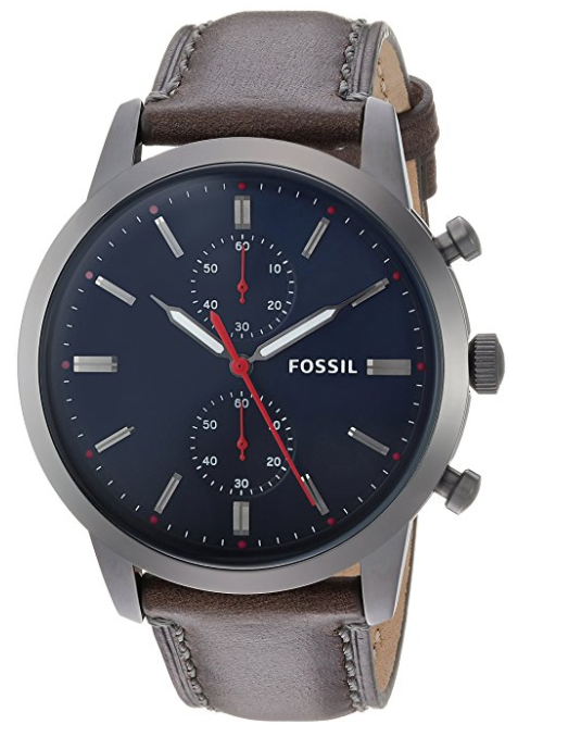 Đồng hồ Fossil Townsman 44mm Chronograph Leather Watch