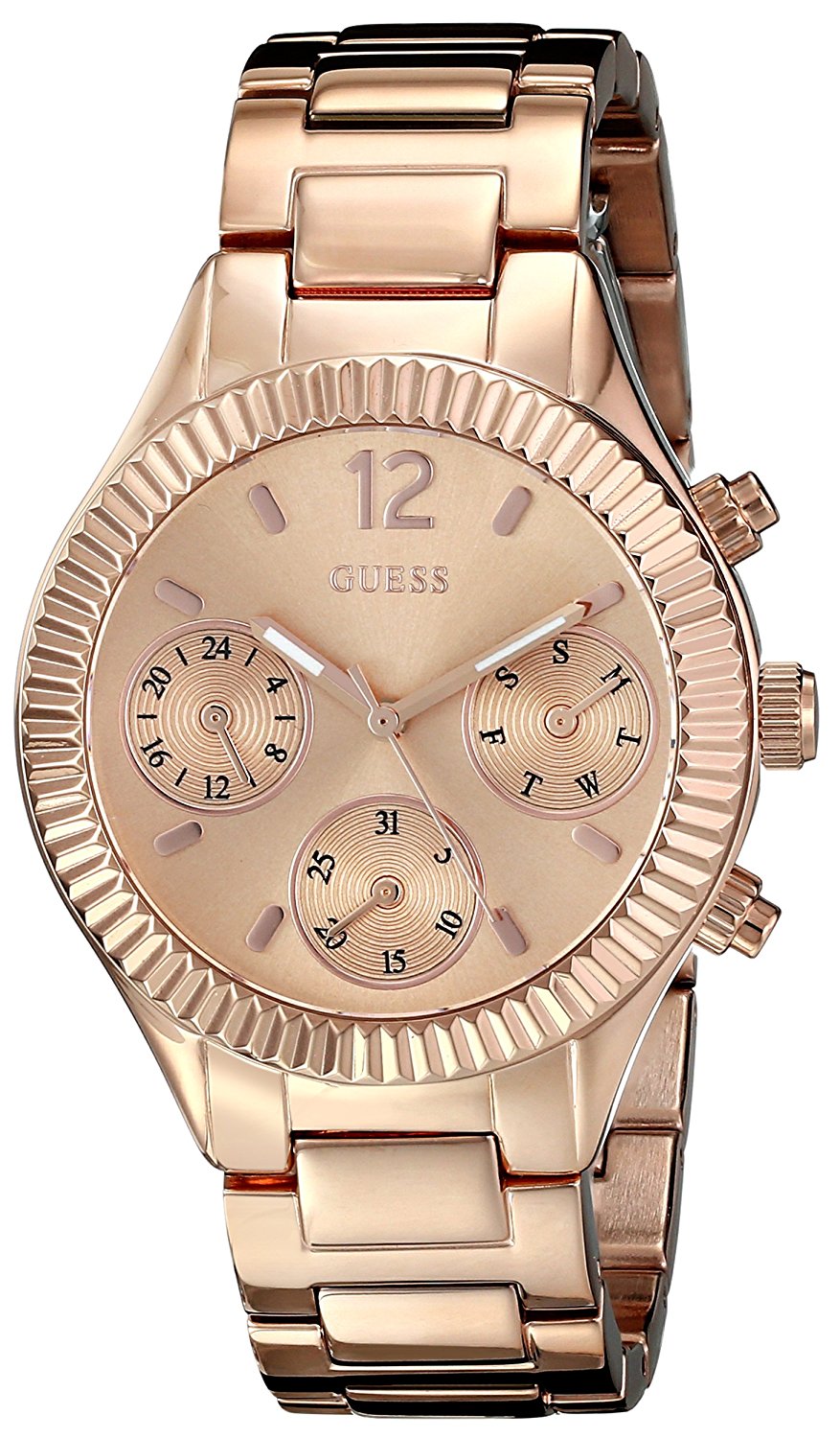 Đồng hồ GUESS Women's U0323L3 Mid-Size Rose Gold-Tone Multi-Function Watch