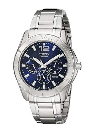 Đồng hồ Citizen Men's Stainless Steel Watch With Blue Dial