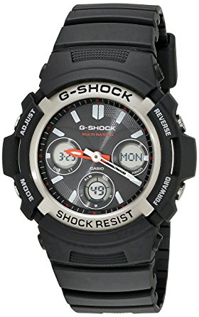 Đồng hồ G-Shock AWG-M100-1ACR Men's Tough Solar Atomic Black Resin Sport Watch 4.2 out of 5 stars    318 customer reviews  | 52 answered questions
