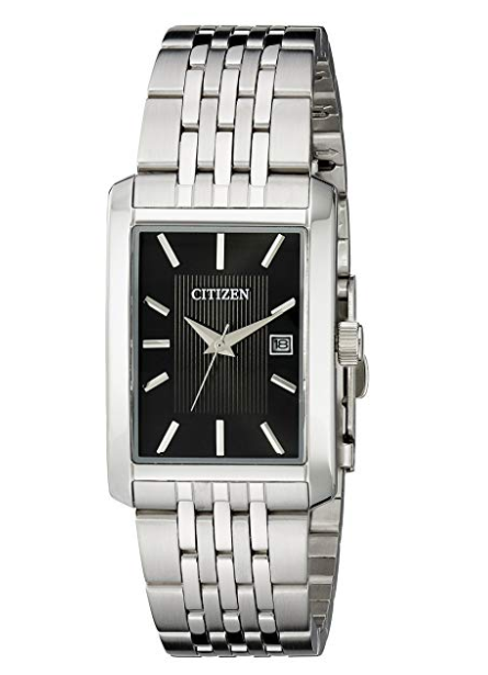 Đồng hồ Citizen Men's Stainless Steel Rectangular Watch