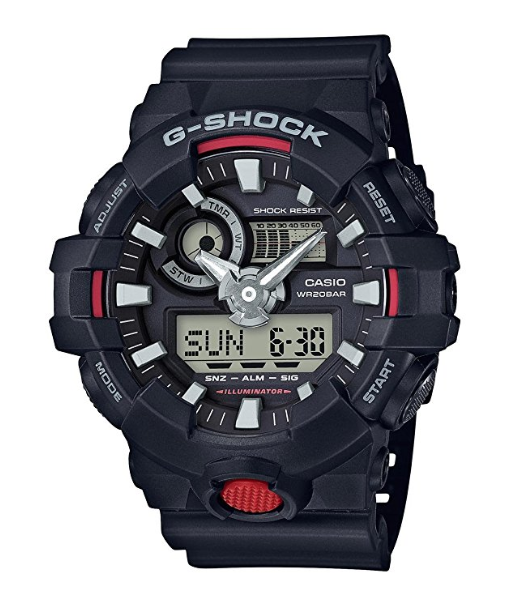 Đồng hồ Casio Men's 'G SHOCK' Quartz Resin Casual Watch, Color:Black (Model: GA-700-1ACR)