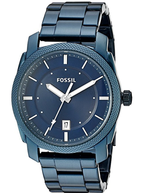 Đồng hồ Fossil Machine Three-Hand Date Stainless Steel Watch