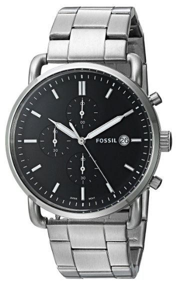 Đồng hồ Fossil Men's FS5399 Silver Stainless Steel Chronograph Analog Watch