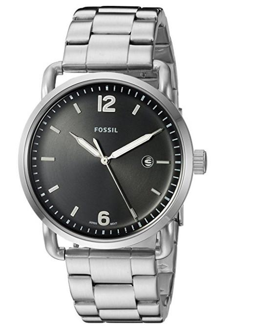 Đồng hồ Fossil The Commuter Three-Hand Date Stainless Steel Watch