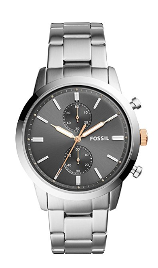 Đồng hồ Fossil 44mm Townsman Chronograph Stainless Steel Watch