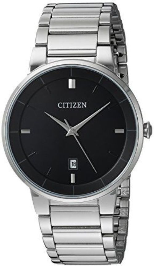 Đồng hồ Citizen Men's 40mm Stainless Steel Quartz Watch Black Dial BI-5010-59E