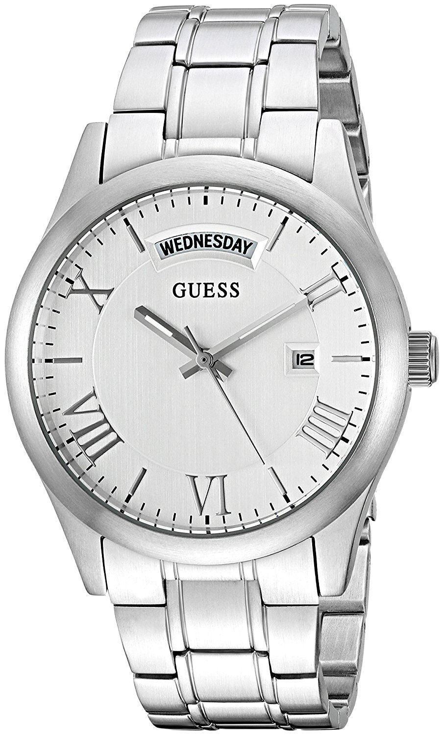 Đồng hồ GUESS Women's Stainless Steel Casual Watch with Day and Date Display, Color: Silver-Tone (Model: U0994L1)