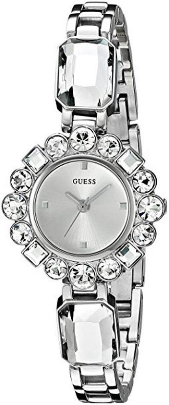 Đồng hồ GUESS Women's U0701L1 Dressy Jewelry Inspired Silver-Tone Watch with Self-Adjustable Bracelet
