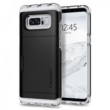 Spigen Crystal Wallet Case for Samsung Galaxy Note 8 - Black