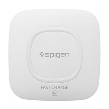Sạc không dây Spigen Essential F301W Ultra Slim Wireless Charger - White