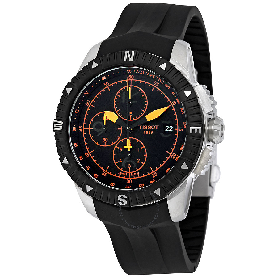 Tissot T-Navigator Automatic Chronograph Black Dial Men's Watch T0624271705701 T062.427.17.057.01