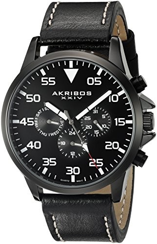 Akribos XXIV Akribos Xxiv Black Dial Multi-function Men's Watch AK773BK