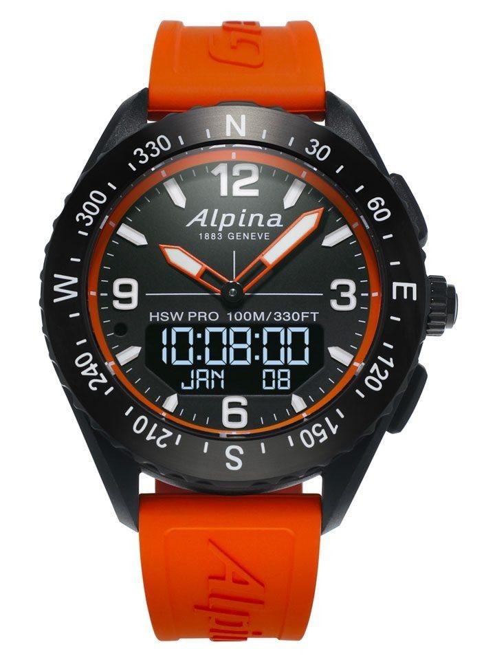 Alpina Alpiner X Quartz Black Dial Men's Smart Watch AL-283LBO5AQ6