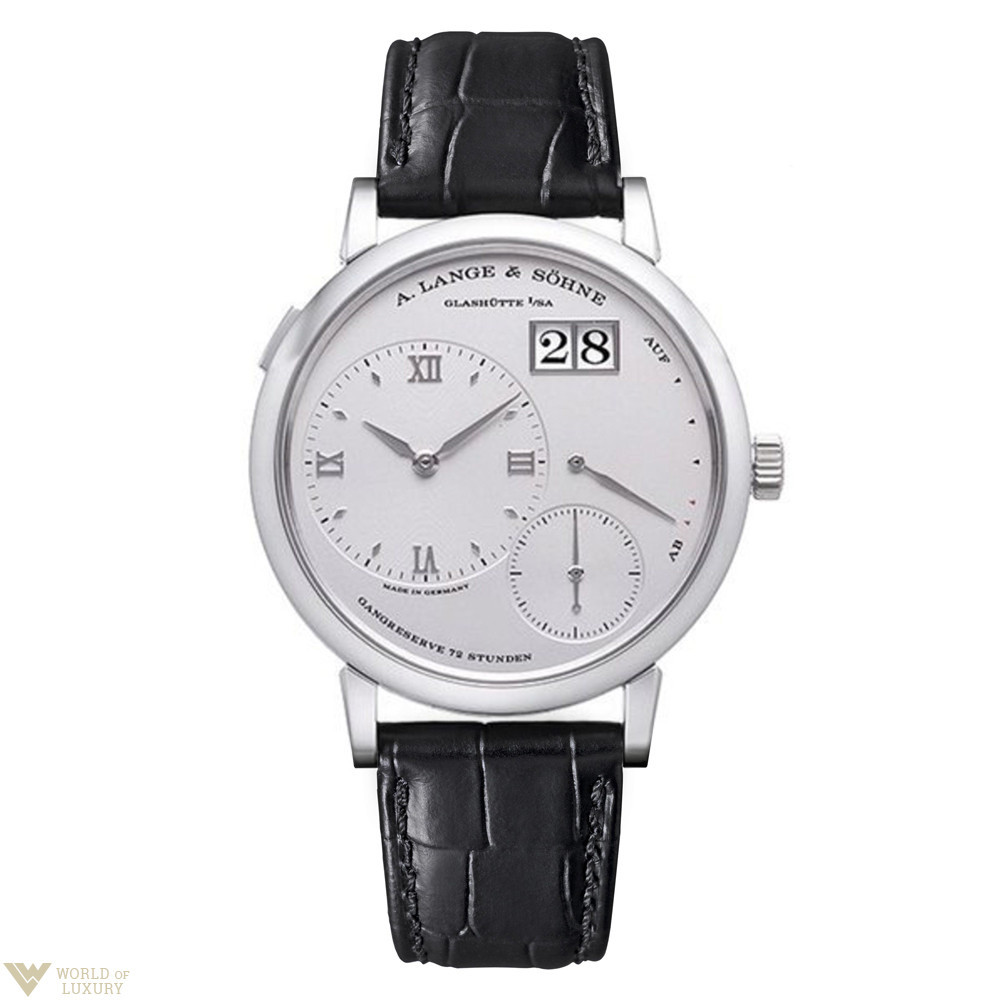 A. Lange & Sohne A. Lange and Sohne Grand Lange 1 Silver Dial Platinum Men's Watch 117.025