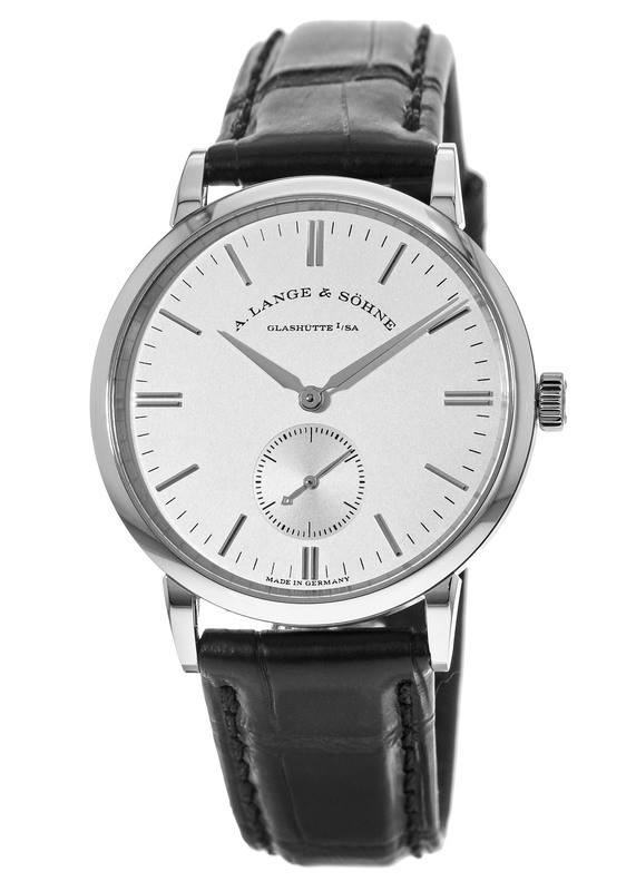 A. Lange & Sohne Saxonia Silver Dial 18K White Gold Men's Watch 219.026