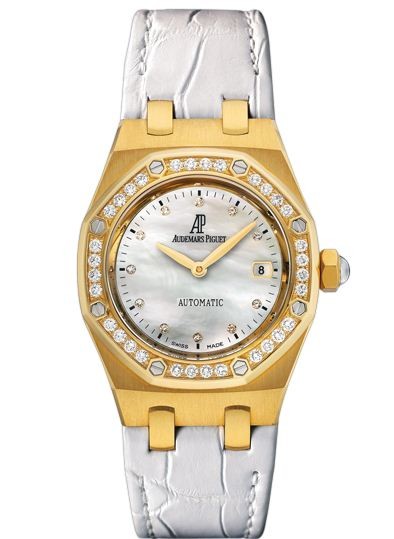 Audemars Piguet Royal Oak Automatic Diamond 18kt Yellow Gold Ladies Watch 77321BA.ZZ.D012CR.01