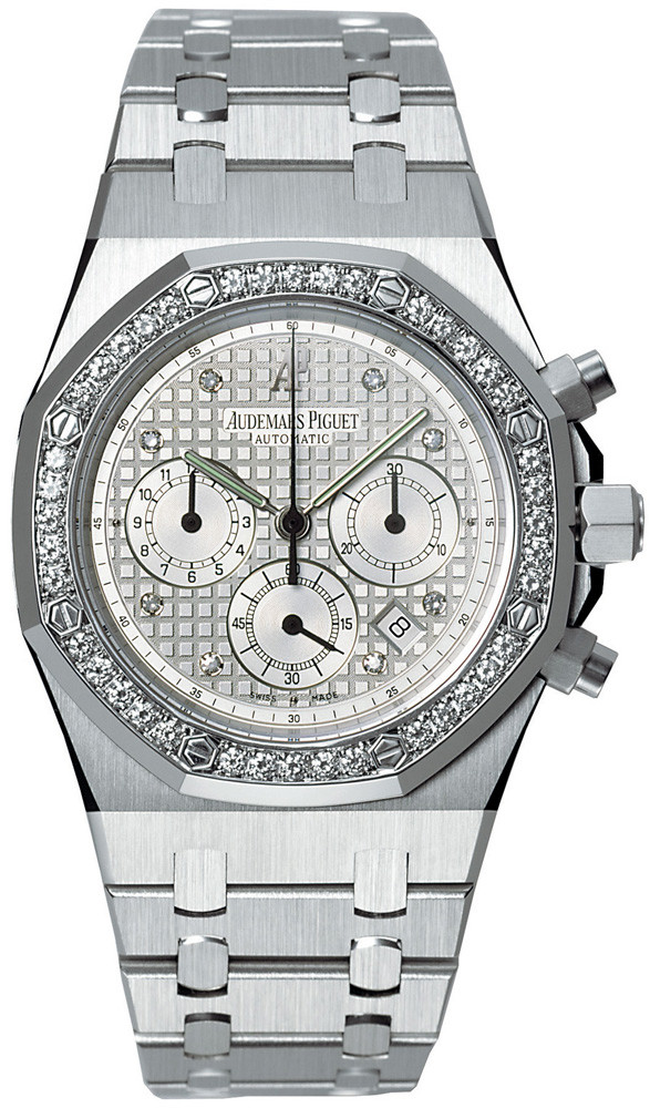 Audemars Piguet Royal Oak Chronograph Diamond 18kt White Gold Men's Watch 25966BC.ZZ.1185BC.01