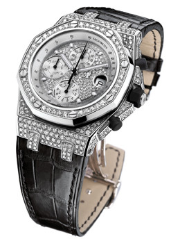Audemars Piguet Royal Oak Diamond Chronograph 18 kt White Gold Men's Watch 26067BC.ZZ.D002CR.01