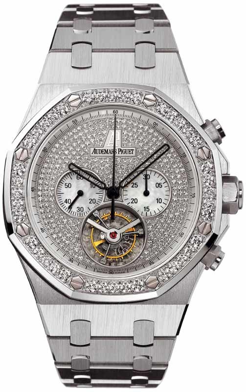 Audemars Piguet Royal Oak Diamond Chronograph 18kt White Gold Men's Watch 26039BC.ZZ.1205BC.01