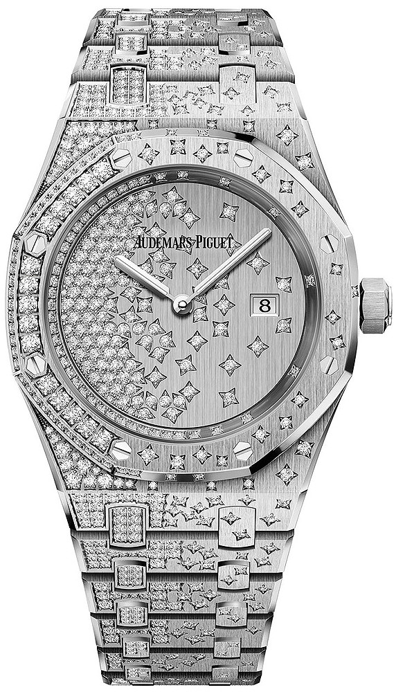Audemars Piguet Royal Oak Ladies 18K White Gold Diamond Watch 67654BC.ZZ.1264BC.01