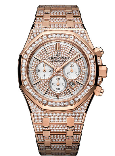 Audemars Piguet Royal Oak Offshore 18K Pink Gold Diamond Men's Watch 26322OR.ZZ.1222OR.01