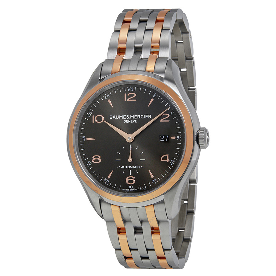 Baume et Mercier Baume Et Mercier Clifton Automatic Black Dial Two-Tone Men's Watch 10210 A10210