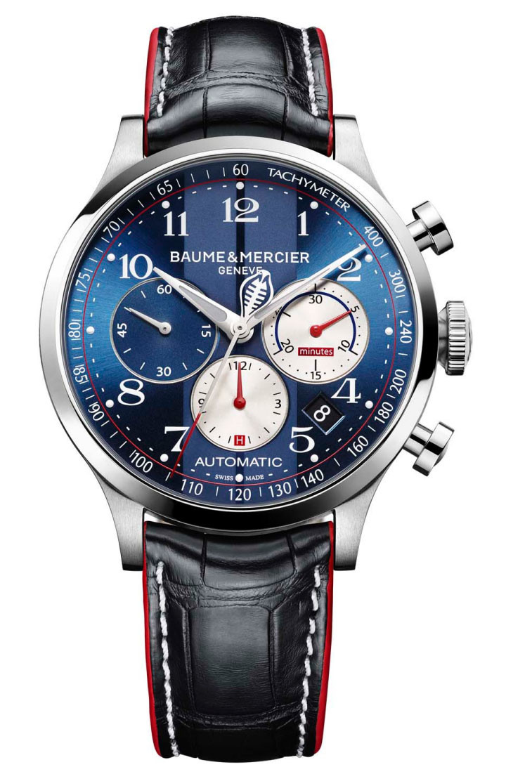 Baume et Mercier Capeland Blue Dial Chronograph Automatic Men's Watch MOA10232
