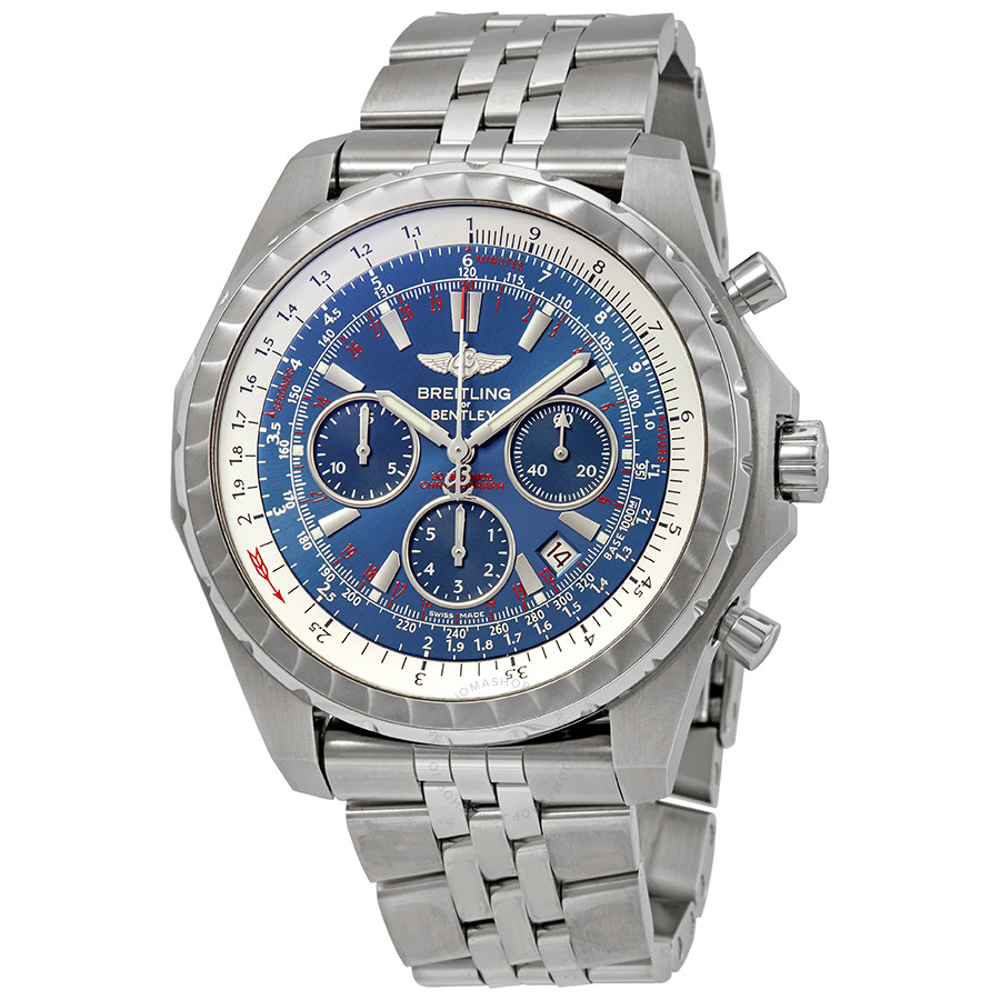 Breitling Bentley Motors T Chronograph Automatic Blue Dial Men's Watch A2536313/C781-991A