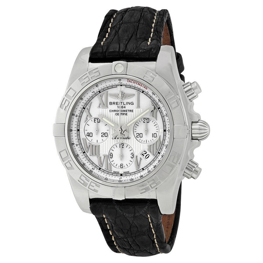 Breitling Chronomat 44 Chronograph Automatic White Dial Men's Watch AB011012/A690 AB011012/A690BKCT