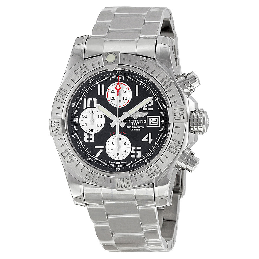 Breitling Avenger II Automatic Chronograph Black Dial Men's Watch A1338111-BC33SS A1338111-BC33-170A