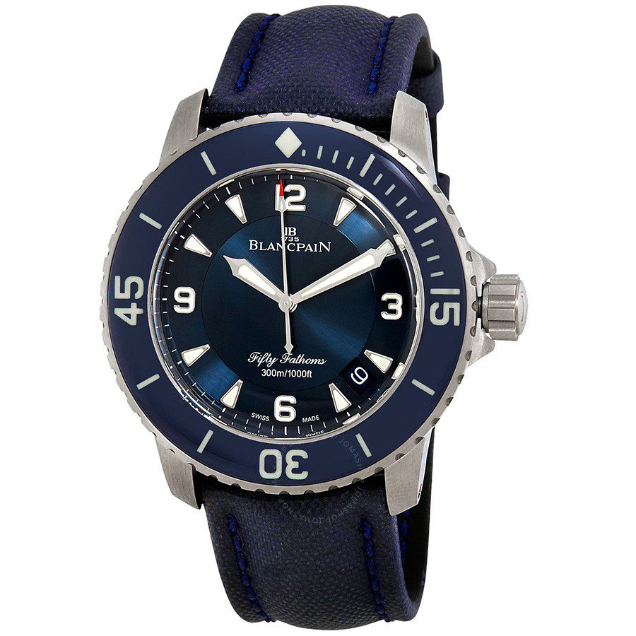 Blancpain Fifty Fathoms Automatic Blue Dial Men's Watch 5015-12B40-O52A