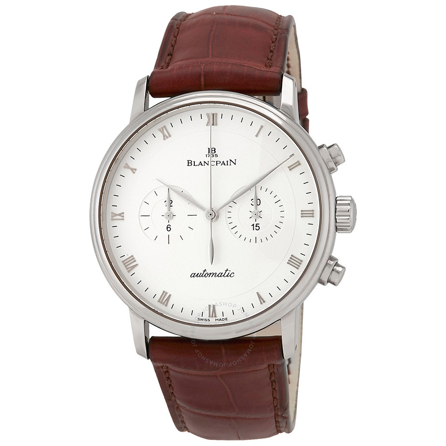 Blancpain Villeret 18kt White Gold Chronograph Automatic Men's Watch 4082-1542A-55B