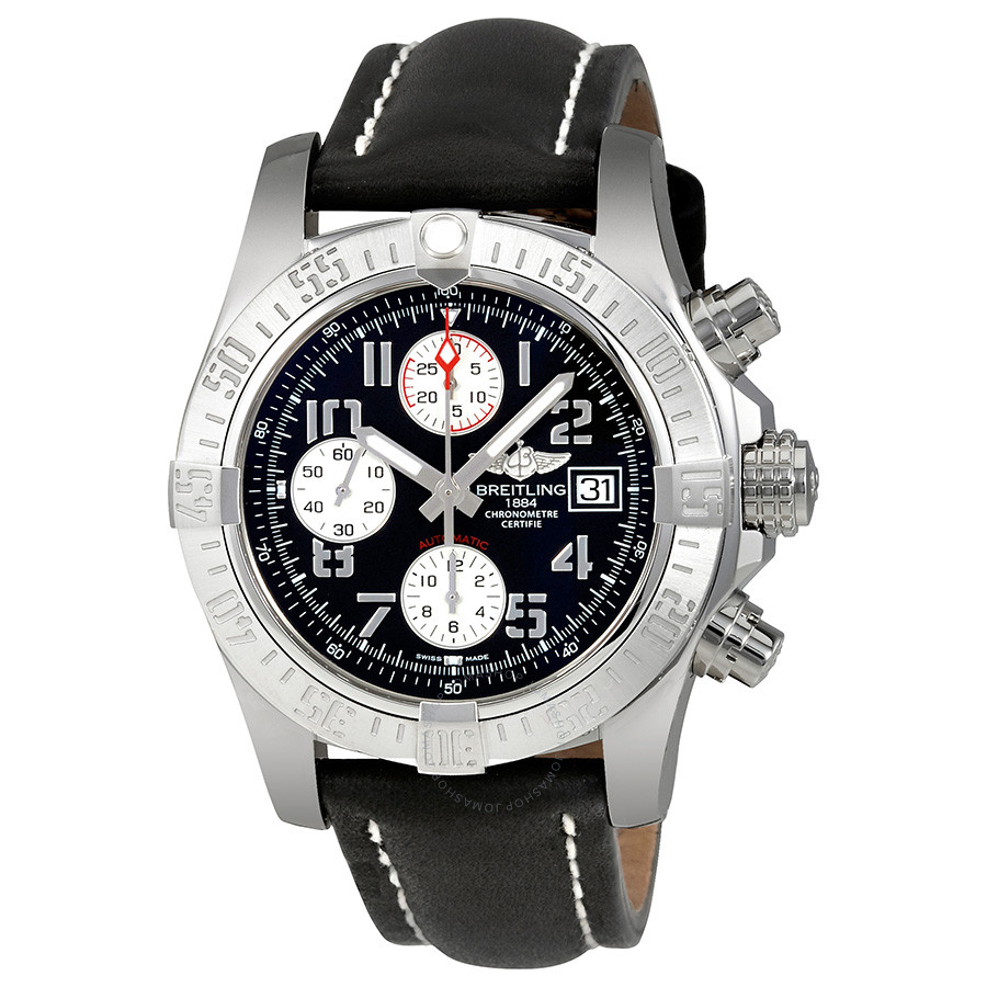 Breitling Avenger II Automatic Black Dial Men's Watch A1338111/BC33BKLT A1338111/BC33-435X-A20BA.1