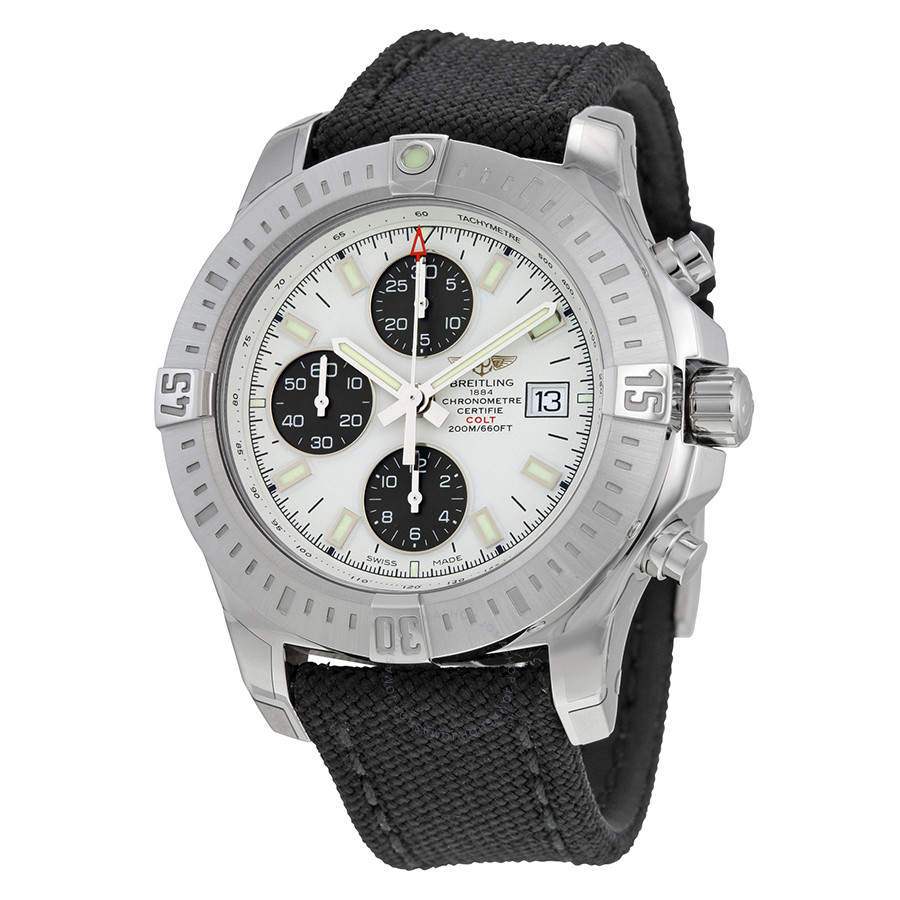 Breitling Colt Chronograph Stratus Automatic Silver Dial Men's Watch A1338811-G804-103W-M20BASA.1