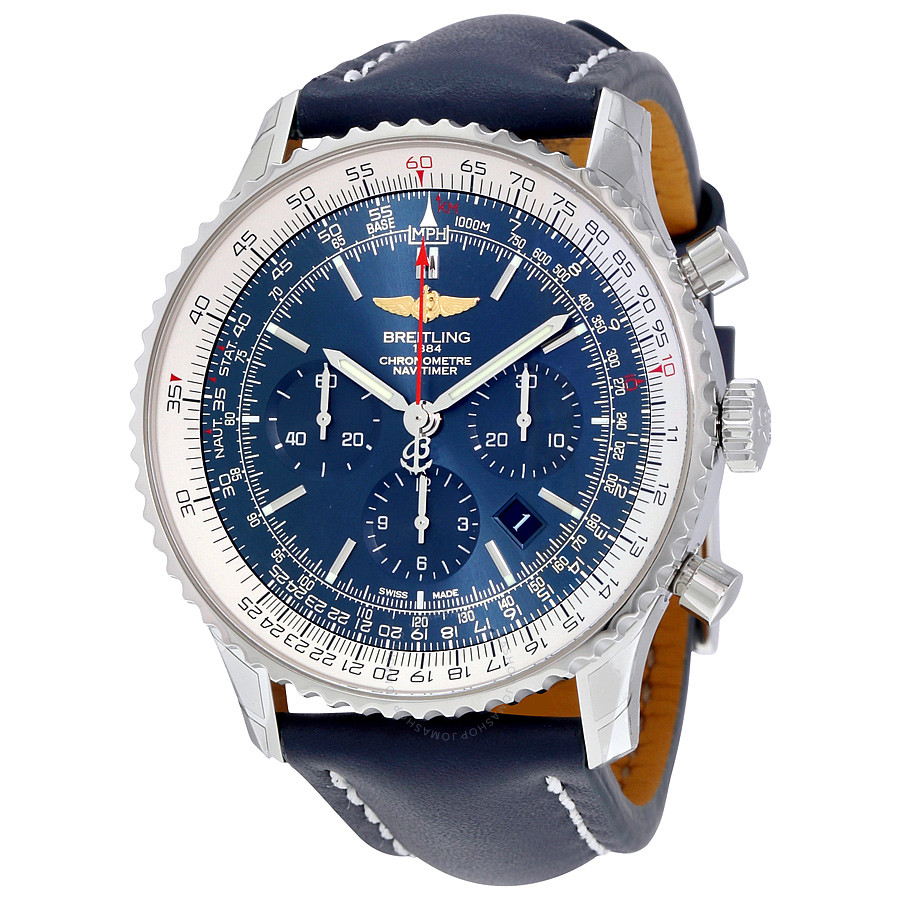 Breitling Navitimer 01 Blue Dial Chronograph Automatic Men's Watch AB012721-C889-101X-A20BA.1