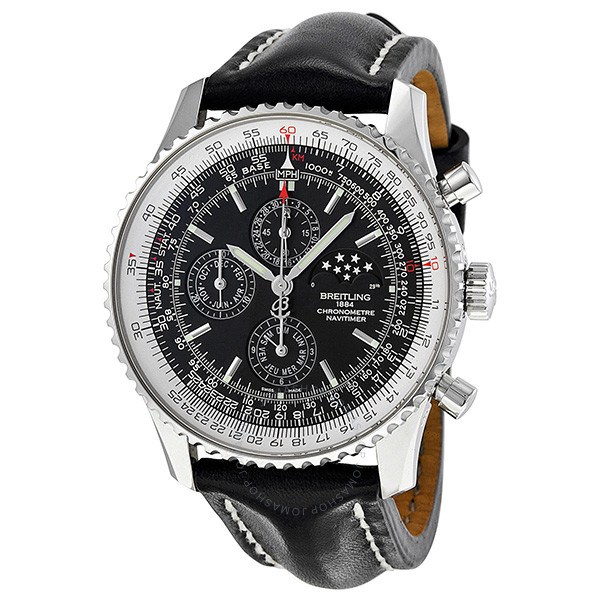 Breitling Navitimer 1461 Chronograph Automatic Black Dial Men's Watch A1937012-BA57 A1937012/BA57 441X