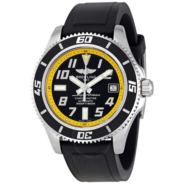 Breitling Superocean Black and Yellow Dial Men's Watch A1736402/BA32