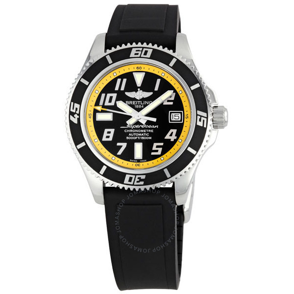 Breitling Superocean Black Yellow Dial Men's Watch A1736402-BA32 - 136s